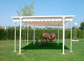 Instalación de Pérgola Entre Porterías en Fuenlabrada.