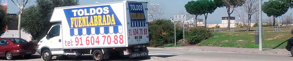 Toldos Fuenlabrada posee vehiculos de transporte propios. Toldos Fuenlabrada. Tenemos camiones propios.